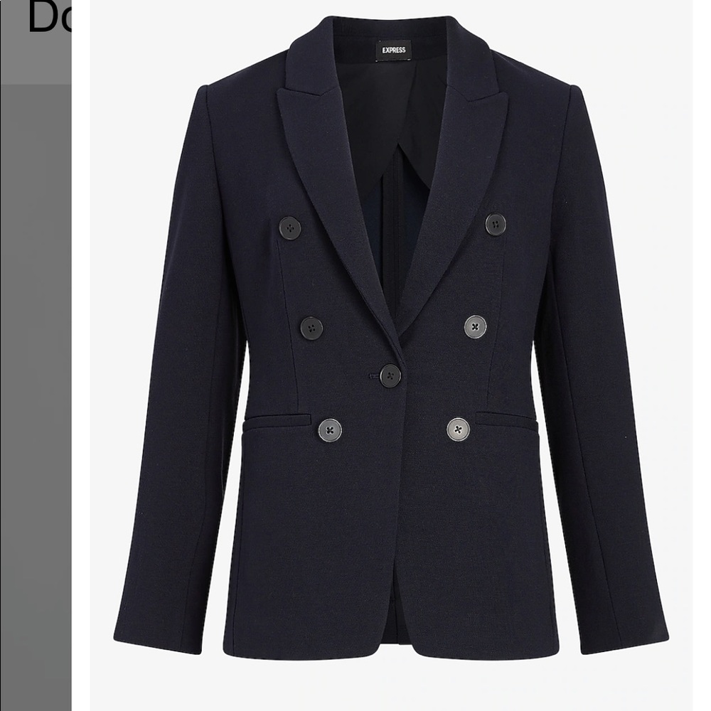 Express Double Breasted Knit Blazer